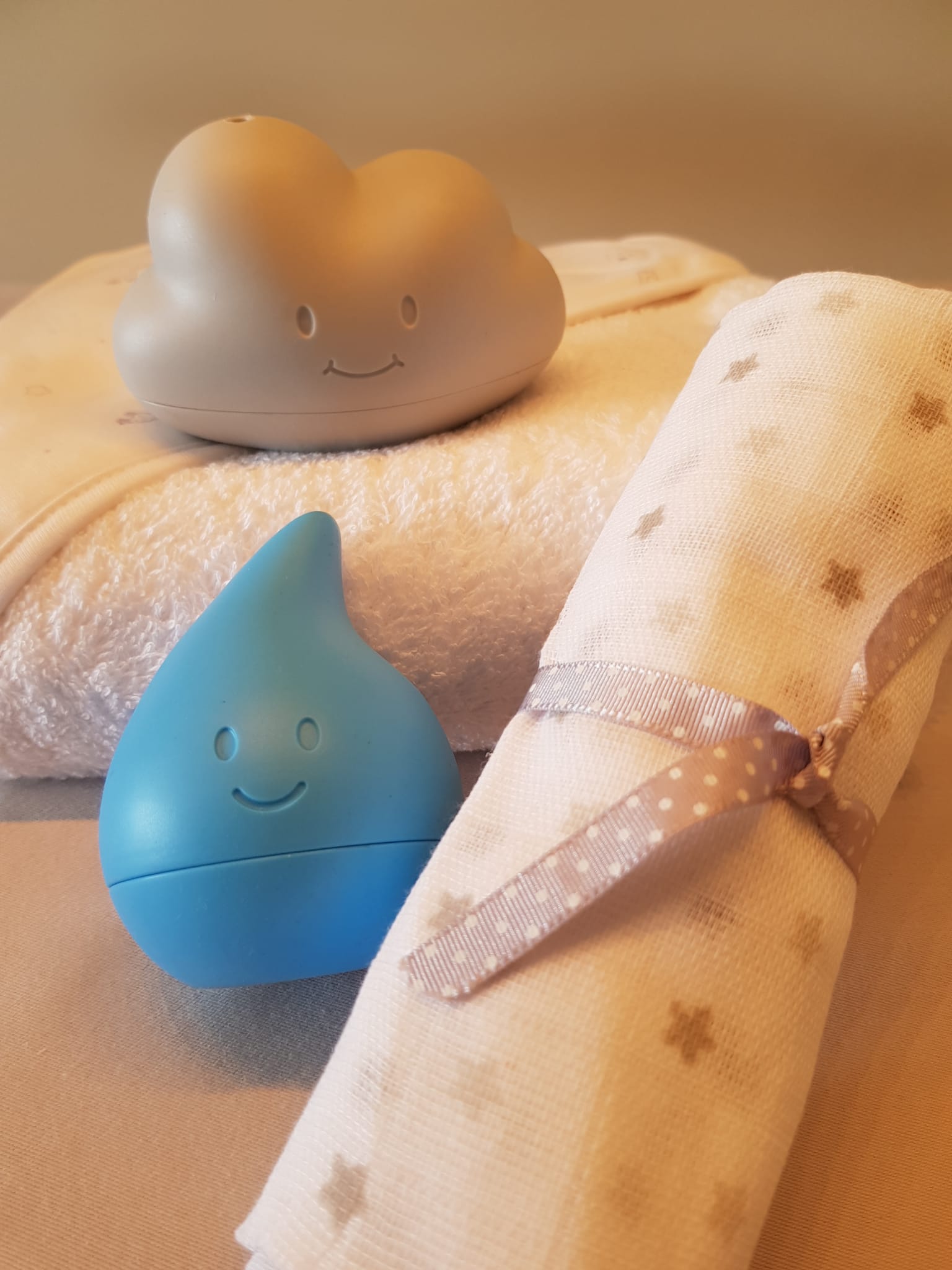 Cesta Al agua patos gris Mis Canastillas Bebé Canastilla para el baño gris